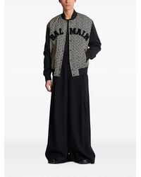 Balmain - Geometric-Pattern Bomber Jacket - Lyst