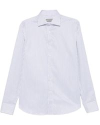 Canali - Gestreept Overhemd - Lyst