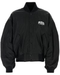 Balenciaga - Paris Oversized Bomber Jacket - Lyst