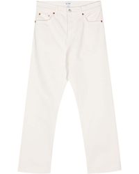 RE/DONE - Easy Straight-leg Cropped Jeans - Lyst