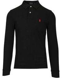 Polo Ralph Lauren - Pony-Embroidered Long-Sleeve Polo Shirt - Lyst