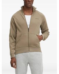 HUGO - Logo-Detailing Zip-Up Sweatshirt - Lyst