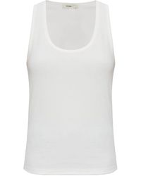 PANGAIA - Katoenen Tanktop Met Diepe Ronde Hals - Lyst
