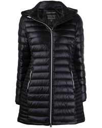 Calvin Klein Daunenmantel mit Reißverschluss - Schwarz