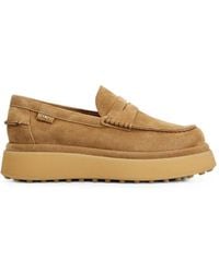 Tod's - Plateau-Loafer Mit Logo-Schild - Lyst