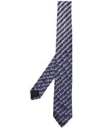 Moschino - Cravate en soie à logo imprimé - Lyst