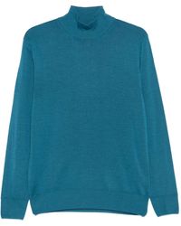 Canali - Wollen Trui Met Hoge Hals - Lyst