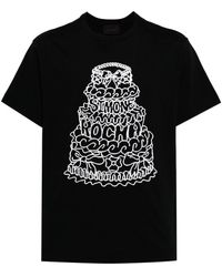 Simone Rocha - T-shirt en coton à imprimé graphique - Lyst