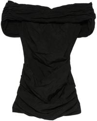 Magda Butrym - Ruched Off-The-Shoulder Mini Dress - Lyst