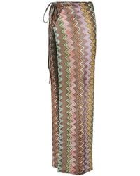 Missoni - Long Pareo Skirt - Lyst