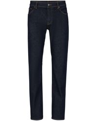 BOSS - Mid-Rise Straight-Leg Jeans - Lyst