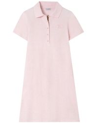 Burberry - Vestido Tipo Polo De Algodón - Lyst