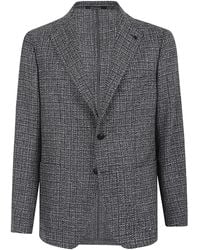 Tagliatore - Buttoned Woven Jacket - Lyst