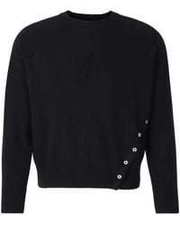 Carrera - Button-Detail Crew-Neck Sweater - Lyst