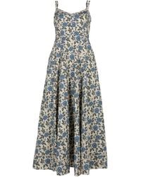 10 Crosby Derek Lam - Adair Floral-Print Midi Dress - Lyst