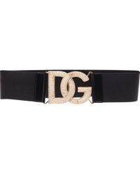 Dolce & Gabbana - Verzierter Gürtel mit Logo-Schnalle - Lyst