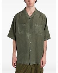 Comme des Garçons - Pinstripe Short-Sleeve Shirt - Lyst