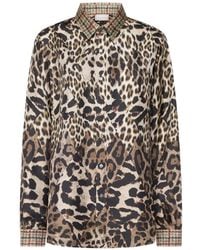 Pierre Louis Mascia - Leopard-Print Silk Shirt - Lyst