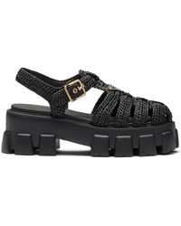 Prada - Plateau-Sandalen - Lyst