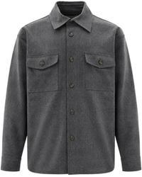 Paolo Pecora - Button-Up Chest-Pocket Shirt - Lyst