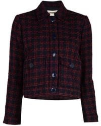 L'Agence - Nyx Cropped Tweed Jacket - Lyst