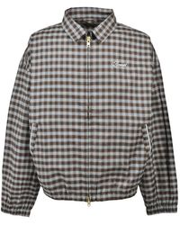 BREATH - Script Logo Check-Pattern Jacket - Lyst