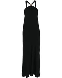 forte_forte - Ring Halterneck Maxi Dress - Lyst