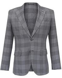 Brioni - Check-Pattern Notched-Lapel Jacket - Lyst