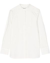 Maison Kitsuné - Chemise En Coton À Design Sans Col - Lyst