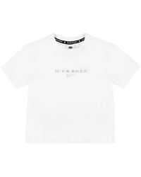 Nike - Shox Logo-Print Cropped T-Shirt - Lyst