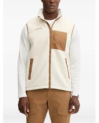 Mammut - Manteau En Polaire À Logo Brodé - Lyst