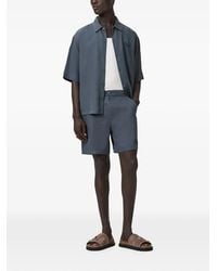 AllSaints - Logo-Print Oversized Short-Sleeve Shirt - Lyst