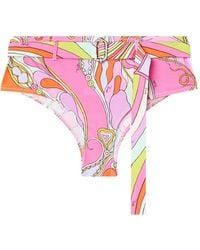 PUCCI - Orchidee-Print Bikini Bottoms - Lyst