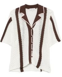 Stine Goya - Crochet-Knit Striped Cardigan - Lyst