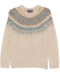 Lorena Antoniazzi - Trui Met Patroon En Ronde Hals - Lyst