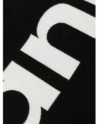 Rabanne - Logo-Print Two-Tone Scarf - Lyst