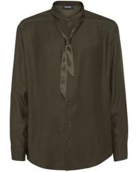 DSquared² - Chemise En Satin - Lyst