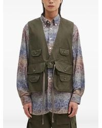 Engineered Garments - Multi-Pocket Belted Vest - Lyst
