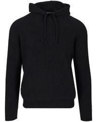 Al Duca d'Aosta - Mohair-Blend Drawstring Hoodie - Lyst