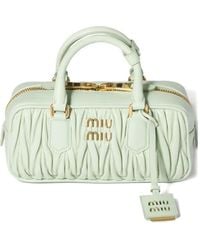 Miu Miu - Arcadie Matelassé Leather Tote Bag - Lyst