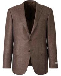 Canali - Notched-Lapel Single-Breasted Blazer - Lyst