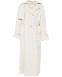 Viktoria Chan - Double-Breasted Belted Trench Coat - Lyst