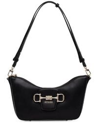 Guess - Janie Horsebit Logo-Plaque Shoulder Bag - Lyst