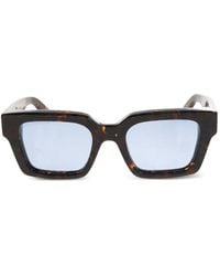 Off-White c/o Virgil Abloh - Tortoiseshell-Effect Square-Frame Sunglasses - Lyst