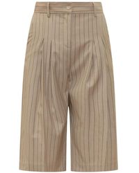 LE SULLY STUDIO - Pinstriped Shorts - Lyst