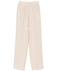 Kiton - Drawstring Striped Trousers - Lyst