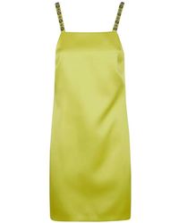 Twinset - Short Duchesse Dress With Embroidery - Lyst