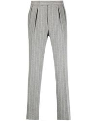 Polo Ralph Lauren - Pinstripe-pattern Slim-cut Trousers - Lyst