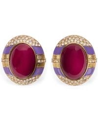 Roberto Cavalli - Crystal-Embellished Earrings - Lyst