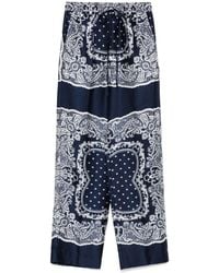 Sandro - Pantaloni Con Stampa Paisley - Lyst